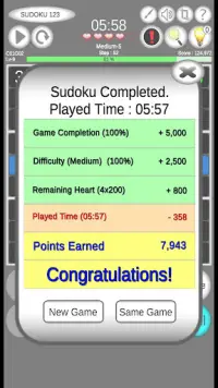 Sudoku 123 - Offline Game Screen Shot 5