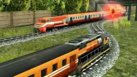 ट्रेन रेसिंग गेम्स 3डी 2प्लेयर Screen Shot 6