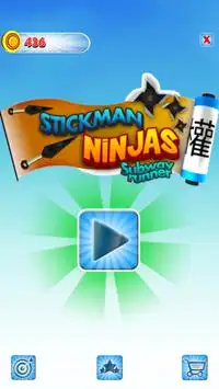 Stickman subway runner: 3D Screen Shot 0