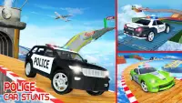 US Police Stunt Car Challenge: Impossible Tracks Screen Shot 5