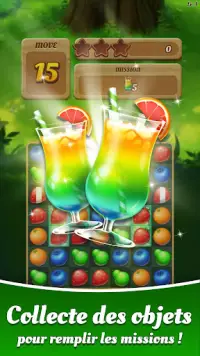 Juice Pop Mania : Puzzles gratuits Tasty Match 3 Screen Shot 1