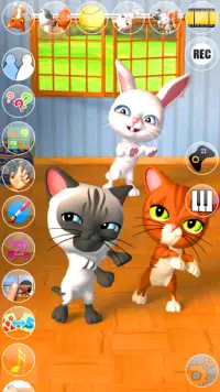 Praten 3 Friends Cats & Bunny Screen Shot 2