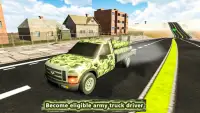 Pemandu trak tentera: simulator trak 4x4 Screen Shot 5