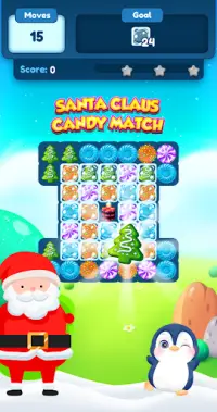 Santa Claus Candy Match - Christmas Games Screen Shot 3