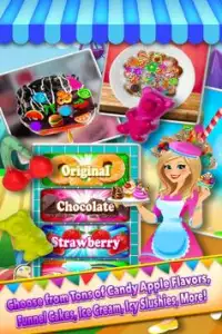 Theme Park Fair Food Maker - Decorate Bake Candy Screen Shot 1