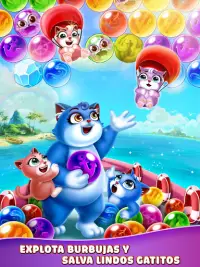 Bubble Shooter: Cat Pop Island Screen Shot 8