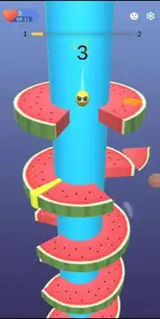 Watermelon Helix Jump Screen Shot 0