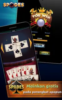 Spades - Game Kartu Offline Screen Shot 11