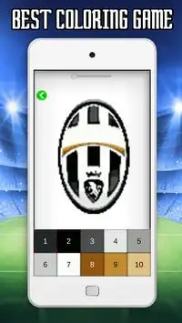 Football Logo Color by Number - Soccer Pixel Art Screen Shot 3