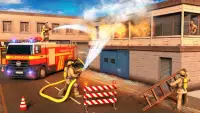 Firefighter Truck Rescue Games Screen Shot 1