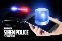 Siren police flasher sound sim prank game Screen Shot 0
