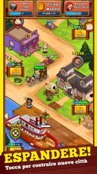 Idle Frontier: Tap Town Tycoon Screen Shot 1