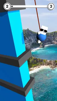 Rope Jump Down - Bounce Tower Screen Shot 0