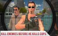 Sniper di polizia Riprese Real Gangster 2017 Screen Shot 10