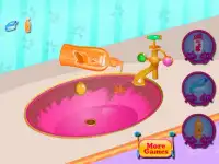 Łazienka gry mycia księżniczka Screen Shot 3