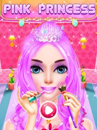 Pink Princess Makeup Salon : Games For Girls Screen Shot 0