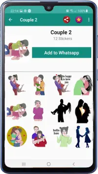 whatsapp için aşk çıkartmaları Screen Shot 3