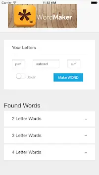 Word Maker  - Scrabble Helper Screen Shot 6