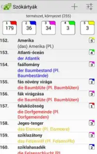 Wortkarten ungarisch deutsch Screen Shot 2