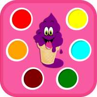 الوان ألعاب للصغار تعليميه - Color Ice Cream Games