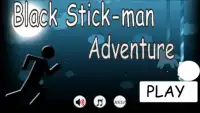 Black Stick-man Adventure Screen Shot 1