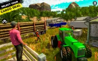 Tugas Berat Traktor Nyata Trolly Cargo Sim Screen Shot 5