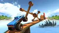 Gila truk rakasa aksi 3D: Game balap ketangkasan Screen Shot 1