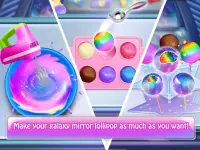 Rainbow Galaxy Mirror Desserts Maker Cooking Games Screen Shot 2