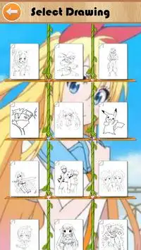 Anime Manga Coloring Screen Shot 1