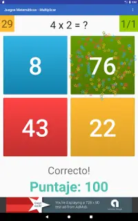 Juegos Matemáticos Tablas de Multiplicar Habladas Screen Shot 10