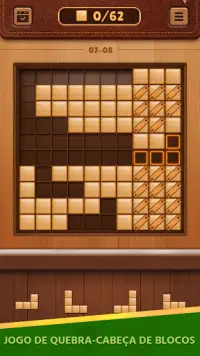 Jogo Bloco Madeira Puzzle Livre Blockudoku Screen Shot 2