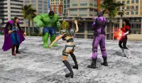 Superhero Hammer Man & Incredible Green Monster Screen Shot 17
