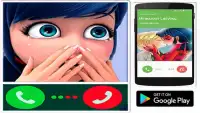 Fake Live Chat & Call Video : Cat Ladybug Noir Screen Shot 2