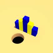 Color Hole Block Run 3D: Black hole Games for Free