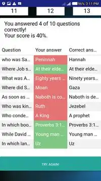 English Biblical Quiz From Old Testament Screen Shot 0