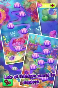 Ocean Fish Blast-acuario del tesoro Match 3 Screen Shot 3