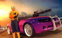 Spider Hero Bat Car Shooting - Free Open City Game Screen Shot 0