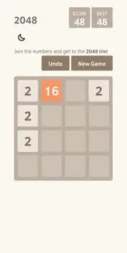 2048 - Puzzle Mind Game Screen Shot 1
