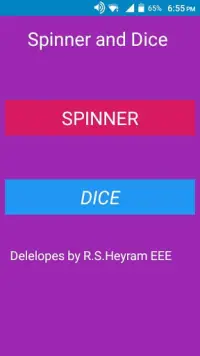 Dice and Spinner Screen Shot 0