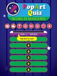 World Singers Pop Art Quiz Screen Shot 14
