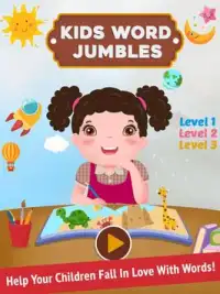 Kids Word Jumbles - Toddlers Hidden Word Games Screen Shot 7