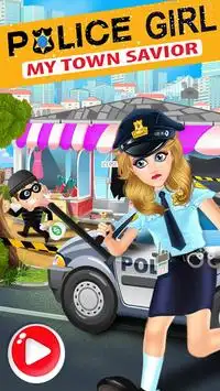 Police Girl - My Town's Rescue Screen Shot 0