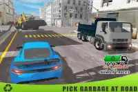Recolha de lixo caminhão de lixo de condução 3D Screen Shot 3