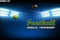 Football Ninja Swipe Out Games Screen Shot 2