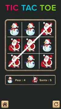 Tic Tac Toe Emoji Christmas Screen Shot 1