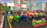 Kids MotorBike Rider Race 3D Screen Shot 0