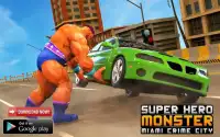Super Hero Spiel Monster Gangster Crime City Miami Screen Shot 0