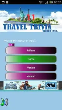 Travel Quiz Game Screen Shot 3