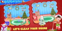 Christmas House Clean - Home Cleanup Game Screen Shot 0