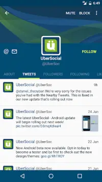 UberSocial for Twitter Screen Shot 1